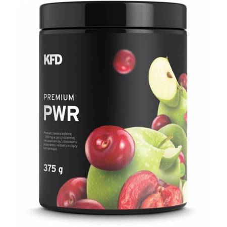 KFD Premium Pre-Workout II - 375 g jabłkowo - wiśniowy SIŁA WYTRZYMAŁOŚĆ